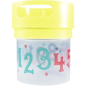 Spill Proof Snack Cup Blue, 12 Ounce jar, Made in The USA