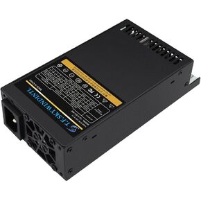 Flex ATX Power Supply 600W 1U Fully Modular PSU 100-240V AC with 1x20/24Pin Mainboard Power,2xSATA Ports, 1xIDE Fan Power for Rack Mount Case Desktop Server POS AIO System