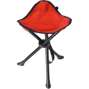 Travel Folding Camping Stool,Height 16.53inches and Maximum weight 300 lbs Portable Party Chair Fishing Chair Seat for Camping Fishing Hiking Gardening and Beach Garden Painting（Blue）