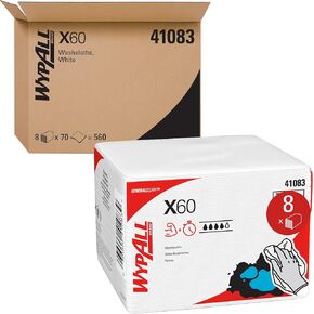 WypAll 05927 X70 Foodservice Towels, 1/4 Fold, 12 1/2 x 23 1/2, Blue (Case of 300)