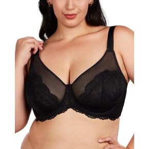 HSIA Bras for Women Lace Unlined Breast Minimizer Bra Full Coverage Bras with Underwire