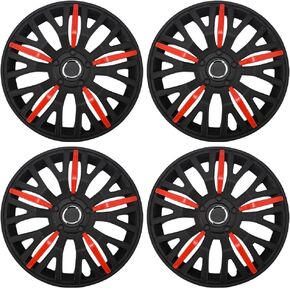 Blueshyhall Universal Hubcap Wheel Cover Set of 4, Replacement Car Vehicle Wheel Rim Skin Cover Fits 13 inch Hubcap Wheel - Blue