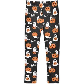Girls Leggings Abstract Tiger Print Toddler Stretch Tights Pants Orange Pants