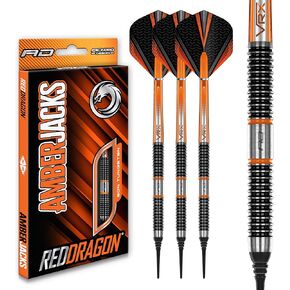 RED DRAGON Amberjack 18 Softip professional 18 Gram Dart Set with Flights and Shafts