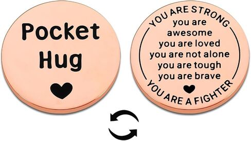 Breast Cancer Awareness Accessories Chemotherapy Must Haves for Women Breast Cancer Gifts for Women Cancer Care Gifts Cancer Survivor Gifts Chemo Gifts for Cancer Patient Encouragement Pocket Hug Gift in Kuwait