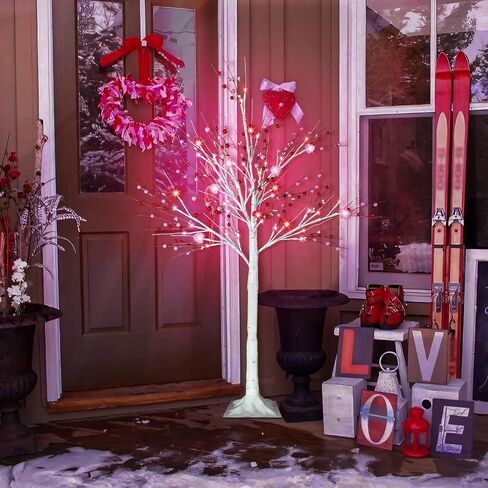 [Timer & 8 Modes] 4 Ft Lighted Black Halloween Tree with Timer 56 LED Orange & Purple Lights with 12 Jack-O-Lantern Pumpkin & Bats Lights,Halloween Spooky Tree for Outdoor Indoor Home Yard Decor in Saudi Arabia