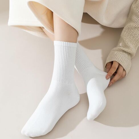 6 أزواج من الجوارب النسائية، جوارب دائرية ناعمة ومريحة تسمح بمرور الهواء فوق الكاحل، جوارب لجميع المواسم للنساء in Kuwait