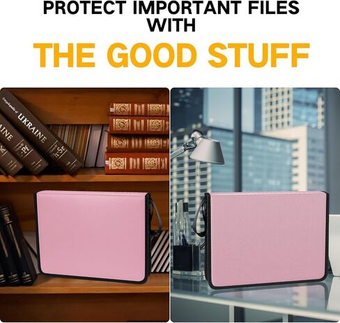 Fireproof File Folder Organizer 13 Pocket Important Document Organizer Binder Folio,Expanding Accordion File Storage Bag for Business and Family with Multi-Pockets & Labels Filing A4 Paper in Saudi Arabia