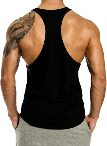 Men's Cotton American Flag Stringer Tank Tops in Kuwait