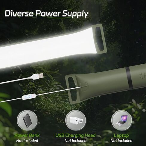 SELORSS محمول قابل للنفخ قابل للطي للتخييم في الهواء الطلق، IP66 مقاوم للماء مع قابس USB للتخييم والمشي لمسافات طويلة والسفر والبيئات الخارجية الأخرى (كاكي) in Kuwait