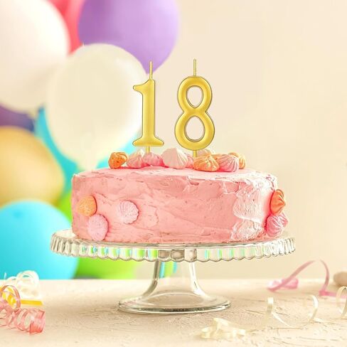 32 قطعة من شموع عيد الميلاد الرقمية، شموع كعكة الشمبانيا اللامعة، رقم 0-9 لتزيين الكيك للاحتفال بعيد ميلاد الطفل لمدة عشر سنوات والاحتفال بالذكرى السنوية (الشمبانيا) in Kuwait