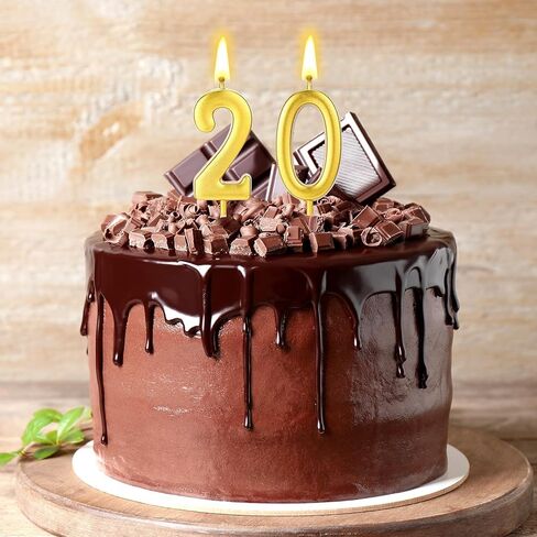 32 قطعة من شموع عيد الميلاد الرقمية، شموع كعكة الشمبانيا اللامعة، رقم 0-9 لتزيين الكيك للاحتفال بعيد ميلاد الطفل لمدة عشر سنوات والاحتفال بالذكرى السنوية (الشمبانيا) in Kuwait