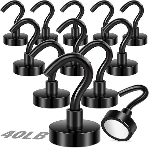 Magnetic Hooks,28Lb Black Cruise Ship Essentials,Cruise Magnetic Hooks,12 Pack Cruise Magnets for Cruise Cabins,refrigerator,Hanging,Whiteboard,Cruise Ship in Saudi Arabia