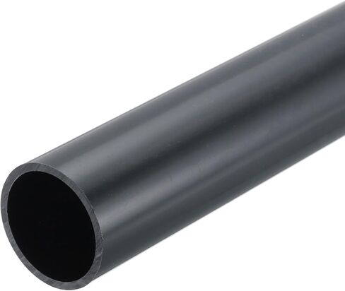 MECCANIXITY PVC Rigid Round Pipe 57mm ID 63mm OD 20cm/8" Length Dark Grey High Impact for Water Pipe, Crafts, Cable Sleeve in Saudi Arabia