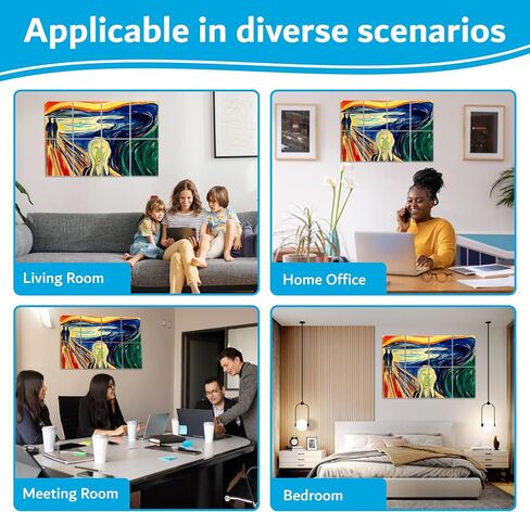 8 ArtPeazy Acoustical Panels (48"x32"x0.45") Soundproof Wall Panels Soft-Adhesive Decorative Sound Absorbing Treatment for Recording Studio Thick High Density Noise Dampening Painted Foam. Cat in Saudi Arabia