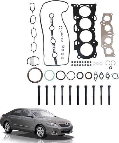 مجموعة مسامير حشية الرأس GXARTS # 11115-28010 11115-28011 متوافقة مع Toyota Camry Highlander RAV4 2001-2011 متوافقة مع Lexus HS250h 2010-2012 متوافقة مع Scion tC xB 2005-2013 in Kuwait