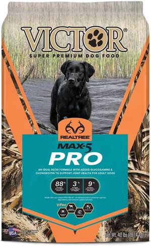 طعام فيكتور سوبر بريميوم للكلاب - طعام جاف للكلاب Realtree MAX-5 PRO - 30% بروتين، خالي من الغلوتين للكلاب البالغة النشطة، 15 رطل in Kuwait