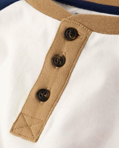 Gymboree,and Toddler Short Sleeve Henley T-Shirt,Antler Brown,2T in Saudi Arabia