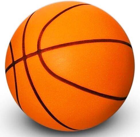 Silent Basketball Dribbling Indoor, Foam Silent Bouncing Basketball Indoor Training, 24cm/9.4" Quiet Bounce Dunk Swish Training Froth Ball for Indoor/Outdoor Activities, Vacuum Compressed Packaging in Saudi Arabia