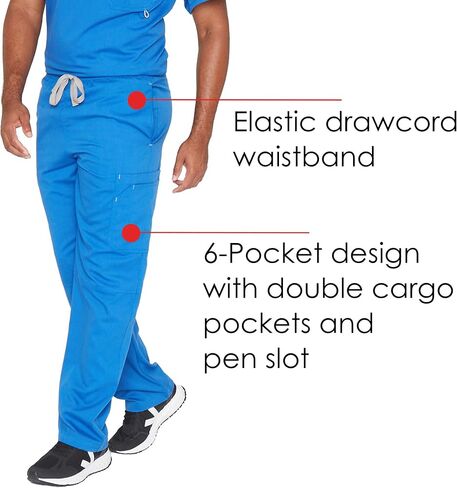 Grey's Anatomy Men's 0212 Modern Fit Cargo Scrub Pant in Saudi Arabia
