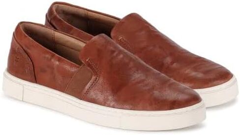 Frye Ivy Slip-On Shoes for Women Featuring Soft Nappa Leather with Thick Rubber Outsole, Removable Molded Footbed, and Padded Collar and Vamp – ½" Heel Height, Black - 8.5M in Saudi Arabia
