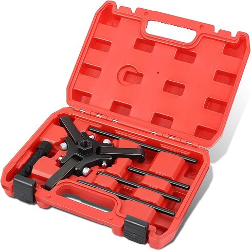 DNA MOTORING Harmonic Balancer Pulley Puller 6-pcs Set 3-Jaw Puller for Harmonic Dampers & Balancers Removal Compatible with Chrysler GM Mitsubishi,Blue,TOOLS-00318 in Saudi Arabia