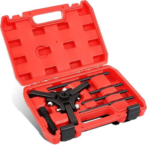 DNA MOTORING Harmonic Balancer Pulley Puller 6-pcs Set 3-Jaw Puller for Harmonic Dampers & Balancers Removal Compatible with Chrysler GM Mitsubishi,Blue,TOOLS-00318 in Saudi Arabia
