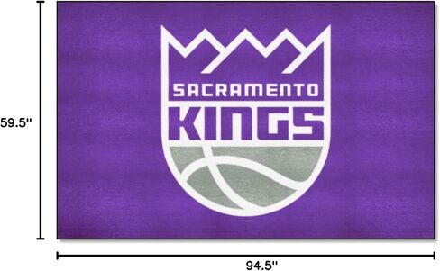 سجادة FANMATS NBA Sacramento Kings المصنوعة من النايلون للوجه، 19 بوصة × 30 بوصة in Kuwait
