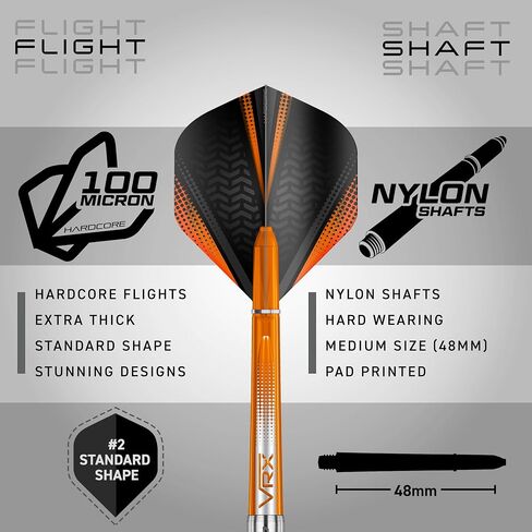 مجموعة RED DRAGON Amberjack 18 Softip Professional 18 Gram Dart مع رحلات جوية وأعمدة in Saudi Arabia