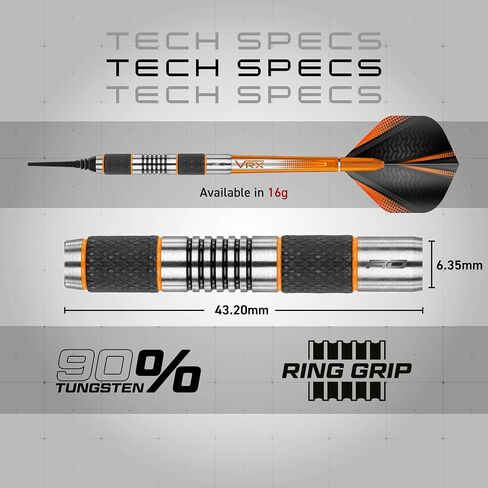 مجموعة RED DRAGON Amberjack 18 Softip Professional 18 Gram Dart مع رحلات جوية وأعمدة in Saudi Arabia