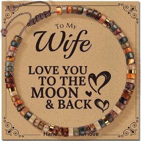 Bracelet Gifts for Wife from Husband: Unique Jewelry Birthday Gifts for Women - Ideal Gifts for Anniversary Christmas Valentine's Day Mother's Day Birthday Romantic Gift for Her