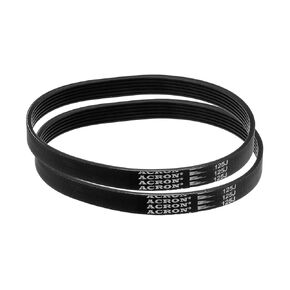 uxcell 2pcs 420J6 PJ V-Ribbed Belt 6 Ribs 42" Length x 0.55" Width x 0.14" Height, EPDM Rubber Poly V Belt, Multi Wedge Micro V Belt