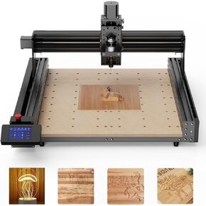 CNC Router Machine, Upgraded TTC 450 3-Axis Engraving All-Aluminum Milling Machine for Engraving, Cutting MDF, Acrylic, Solid Wood, Nylon, PCB, Carbon Fiberboard, Working Area 18.1 x 18.1 x 3.1inch