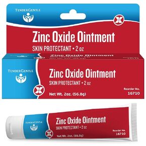 Zinc Oxide Ointment for Adults and Babies - Pack of 3, 2 oz Diaper Rash Ointment - Skin Protectant for Diaper Rashes, Cuts, and Burns