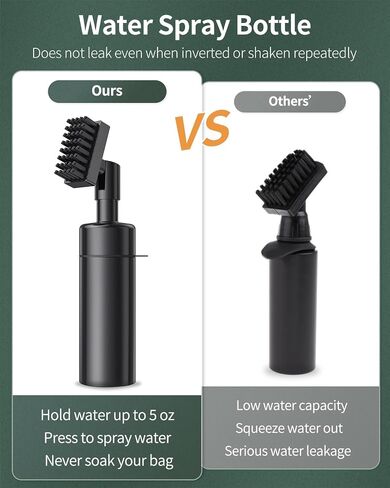 GreenHaven 2024 Upgraded Golf Water Brush Golf Club Cleaner Brush with Nylon Bristles & Leak-Proof Water Spray Bottle for Water up to 5 oz Club Head Groove Golf Ball Cleaning Tool Golf Gift for Men in Saudi Arabia