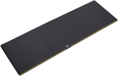 CORSAIR MM200 - Cloth Mouse Pad - High-Performance Mouse Pad Optimized for Gaming Sensors - Designed for Maximum Control - Medium, Black- Yellow Stripe, Model:CH-9000099-WW in Kuwait