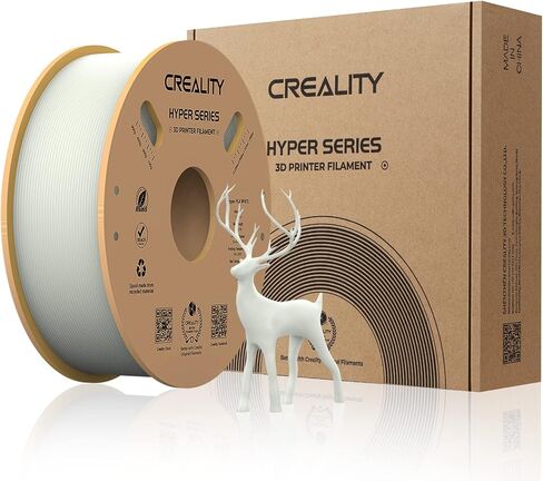 Creality Hyper PLA Filament 1.75mm, 3D Printer Filament, for High-Speed Printing, Neatly Wound Filament, Durable and Strong Toughness Dimensional Accuracy +/-0.02mm, 2.2lbs(1kg)/Spool*4 in Saudi Arabia