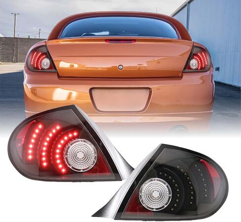 USR 00-05 NEON Side Marker Light – Smoked Front Bumper Sidemarker Lamps (Left + Right) - Compatible with 2000-2005 Dodge Neon, Plymouth, Chrysler All Models/Trims (Crystal SMOKE Lens with Bulbs) in Saudi Arabia