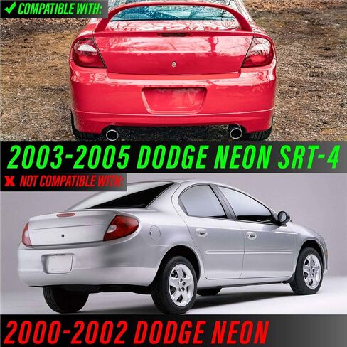 USR 00-05 NEON Side Marker Light – Smoked Front Bumper Sidemarker Lamps (Left + Right) - Compatible with 2000-2005 Dodge Neon, Plymouth, Chrysler All Models/Trims (Crystal SMOKE Lens with Bulbs) in Saudi Arabia