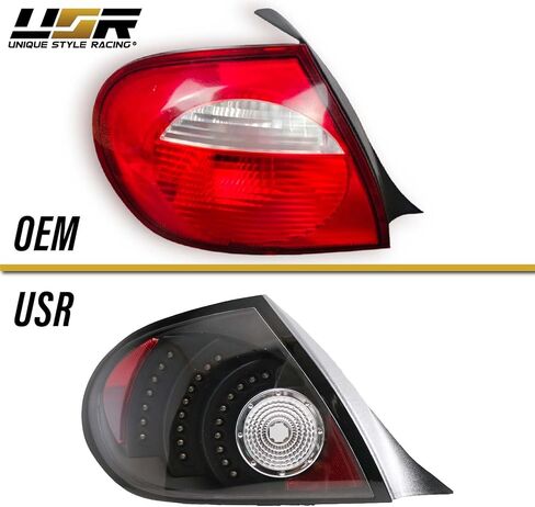 USR 00-05 NEON Side Marker Light – Smoked Front Bumper Sidemarker Lamps (Left + Right) - Compatible with 2000-2005 Dodge Neon, Plymouth, Chrysler All Models/Trims (Crystal SMOKE Lens with Bulbs) in Saudi Arabia