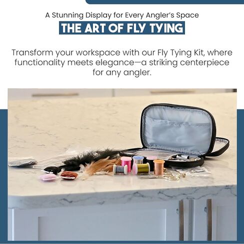 Fly Tying Kit for Beginners - Fly Tying Materials Kit w/Over 100 Tool Pieces/with Travel Case - All-in-ONE Beginner Starter Kit with Instructions in Saudi Arabia