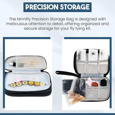 Fly Tying Kit for Beginners - Fly Tying Materials Kit w/Over 100 Tool Pieces/with Travel Case - All-in-ONE Beginner Starter Kit with Instructions in Saudi Arabia
