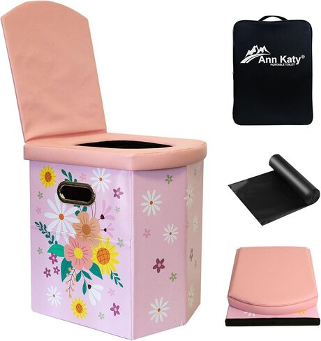 Upgrade XL Portable Toilet for Adults, Extra Large Portable Travel Floding Toilet, Camping Tall Toilets with Lid for Adults and Kids Compact Potty for Car,Hiking,Beach and Camping in Saudi Arabia