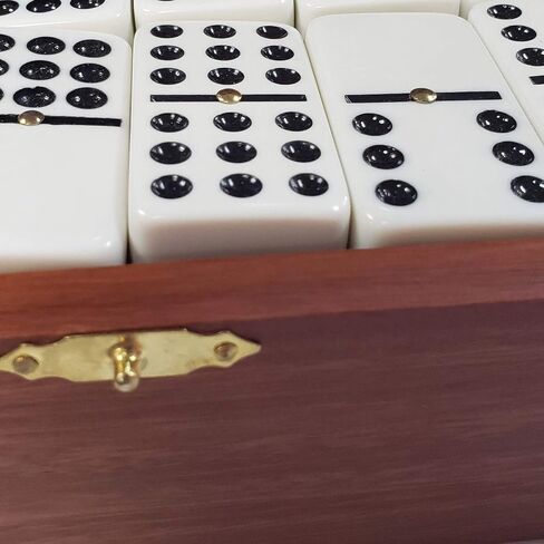 ماريون آند كو. دومينو مزدوج 9 أسود إضافي بحجم البطولة الدومينو (مجموعة 55 بلاطة) في صندوق ورقي أركاديان in Kuwait