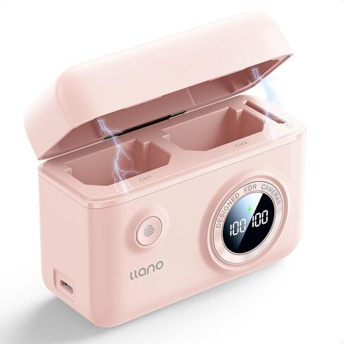 llano NP-FZ100 18W Fast Dual Charger, Compatible with Sony A7III, A7R V, A7R IV, A9, A9 II, A6600, Alpha A7C, A7R III, A7S III, Magnetic Snap Cover, Smart Digital Display, Premium Touch Finish in Kuwait