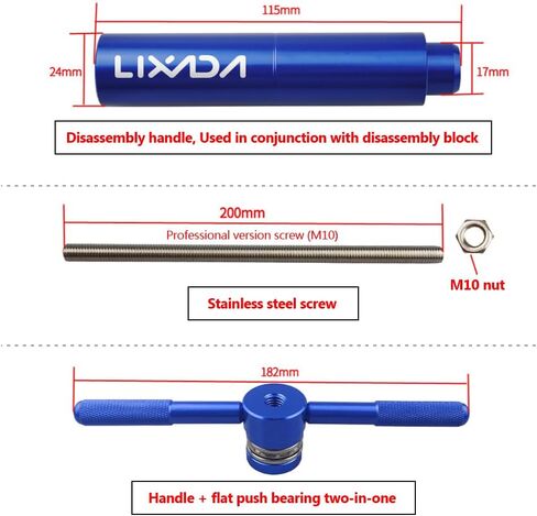 LIXADA Bike Bottom Bracket Install Removal Tool Kit Bike Bottom Bracket Tool Professional Bike Bottom Bracket Remover Tool for BB86/BB30/BB91/BB92/PF30 in Saudi Arabia