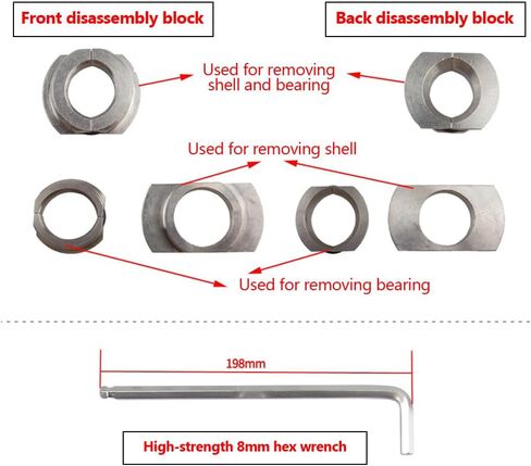 LIXADA Bike Bottom Bracket Install Removal Tool Kit Bike Bottom Bracket Tool Professional Bike Bottom Bracket Remover Tool for BB86/BB30/BB91/BB92/PF30 in Saudi Arabia
