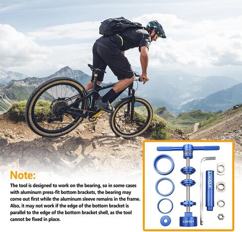 LIXADA Bike Bottom Bracket Install Removal Tool Kit Bike Bottom Bracket Tool Professional Bike Bottom Bracket Remover Tool for BB86/BB30/BB91/BB92/PF30 in Saudi Arabia