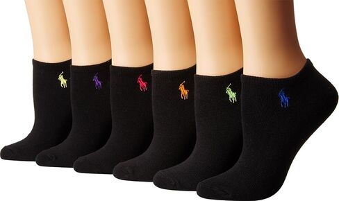 Polo Ralph Lauren Blue Label Ultra Low Flat Knit Anklet Sock - 6 Pack (727704) in Saudi Arabia