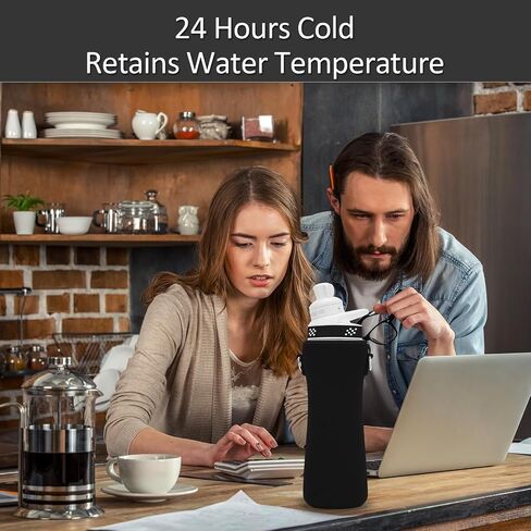 كم لزجاجة مياه سيركول، قطعتان من أكمام زجاجة المياه تناسب زجاجات المياه البلاستيكية والفولاذ المقاوم للصدأ سعة 22 أونصة، غطاء زجاجة مياه معزول من النيوبرين للحفاظ على درجة الحرارة (أزرق). in Kuwait